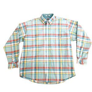 Cinch Men's Shirt Button‎ Front Multicolor Size L